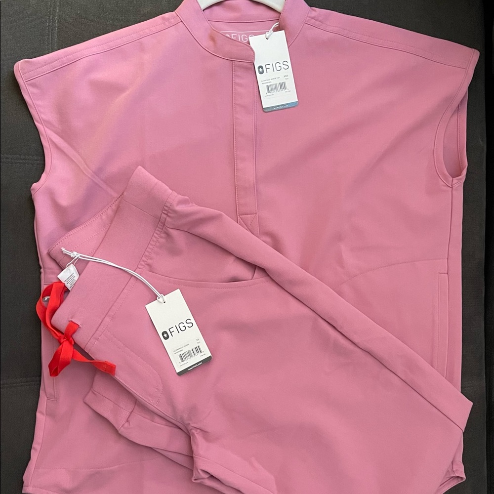 Figs Chalk Pink Top